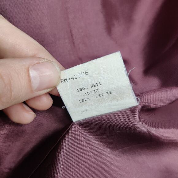 Vintage Block Island Petites Virgin Wool One Button Blazer Gray 12 Old Money - Picture 9 of 13